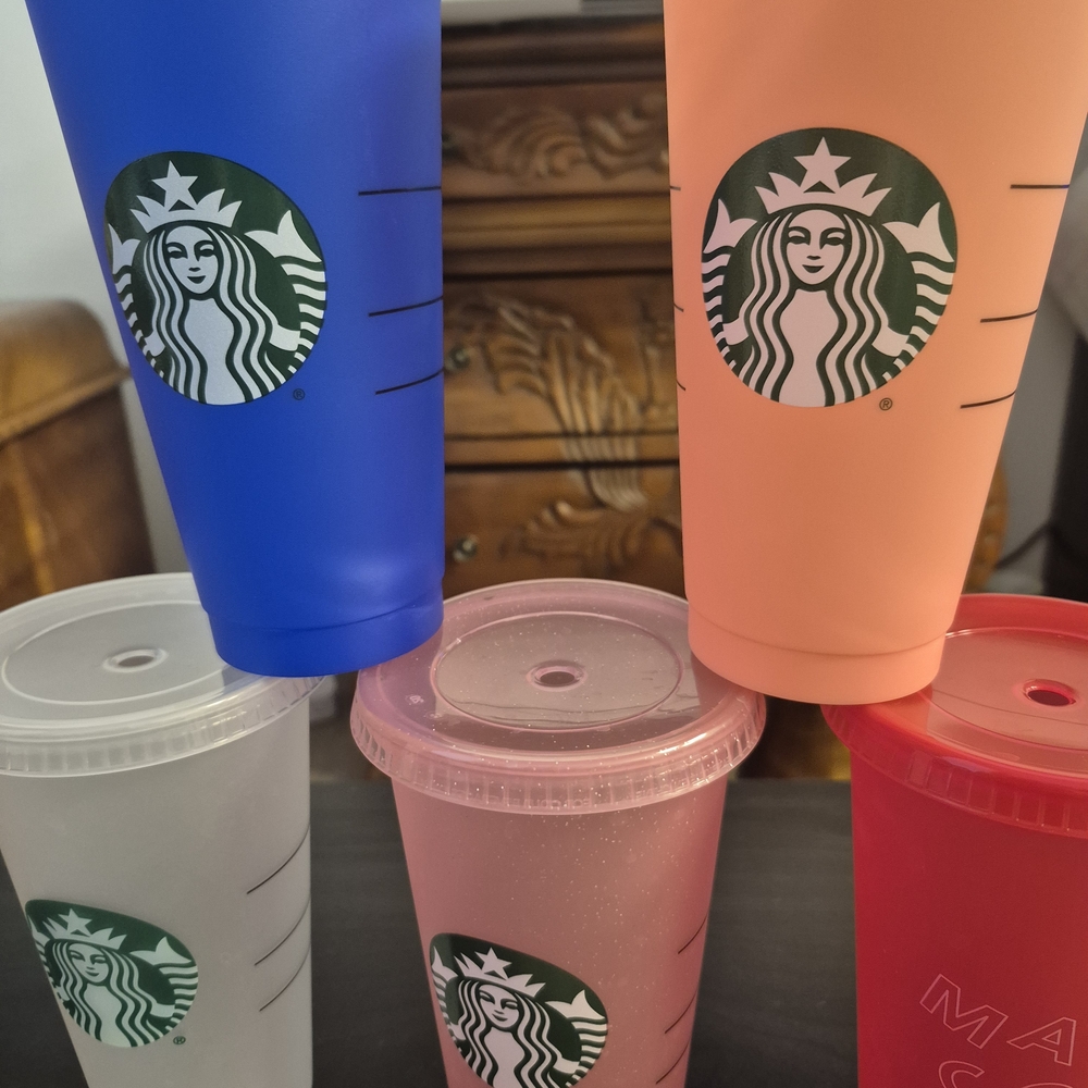 Starbucks Tumbler with Measurement Markings